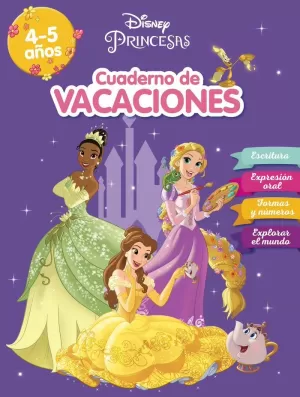 CUADERNO DE VACACIONES PRINCESAS. 4-5 AÑOS (APREND