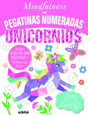 UNICORNIOS - MINDFULNESS CON PEGATINAS NUMERADAS