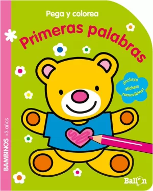 PEGA Y COLOREA - PRIMERAS PALABRAS